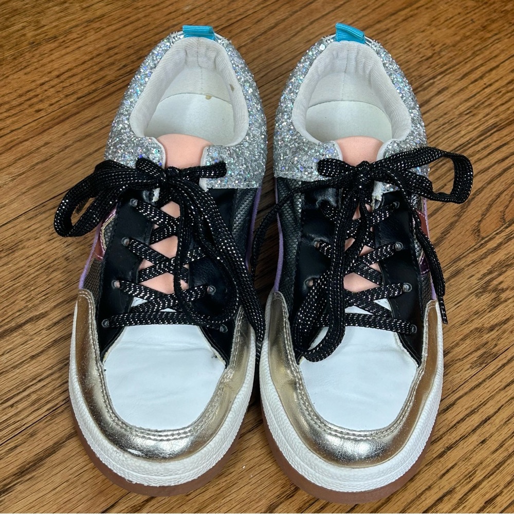 Steve Madden | Goody Lilac Multi Sneaker Girls Size 4 - Picture 5 of 13